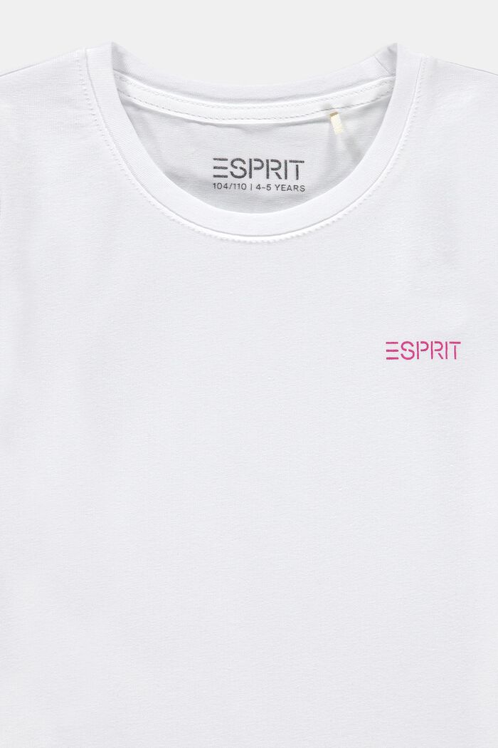 Pack de dos camisetas en algodón elástico, WHITE, detail image number 2