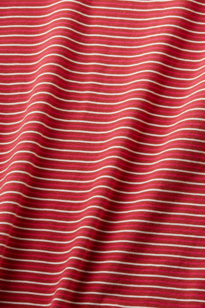 Camiseta de manga larga con estampado de rayas, TERRACOTTA, detail image number 5