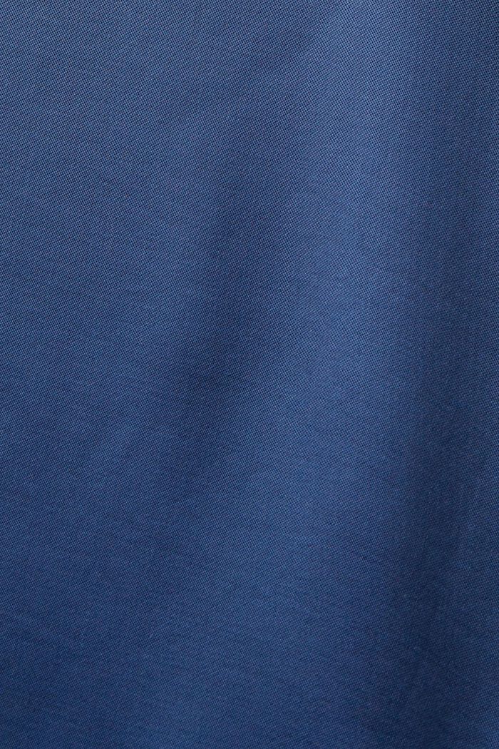 Blusa de satén con botones en la parte delantera, GREY BLUE, detail image number 5