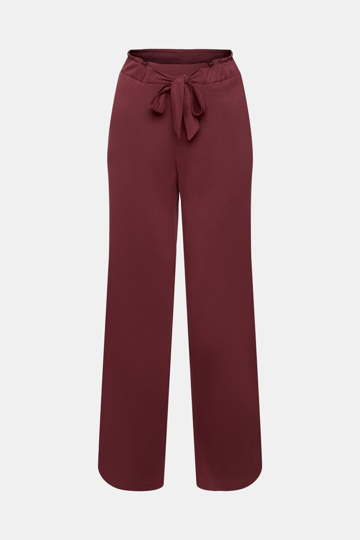 Pantalón de pijama con cinturón de anudar fijo, TENCEL™, BORDEAUX RED, detail image number 2