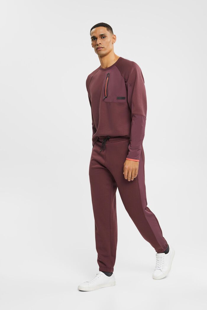 Pantalón deportivo, LENZING™ ECOVERO™, BORDEAUX RED, detail image number 1