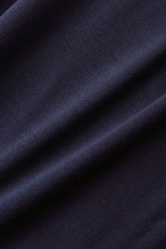 Blusa con cuello pico, LENZING™ ECOVERO™, NAVY, detail image number 5