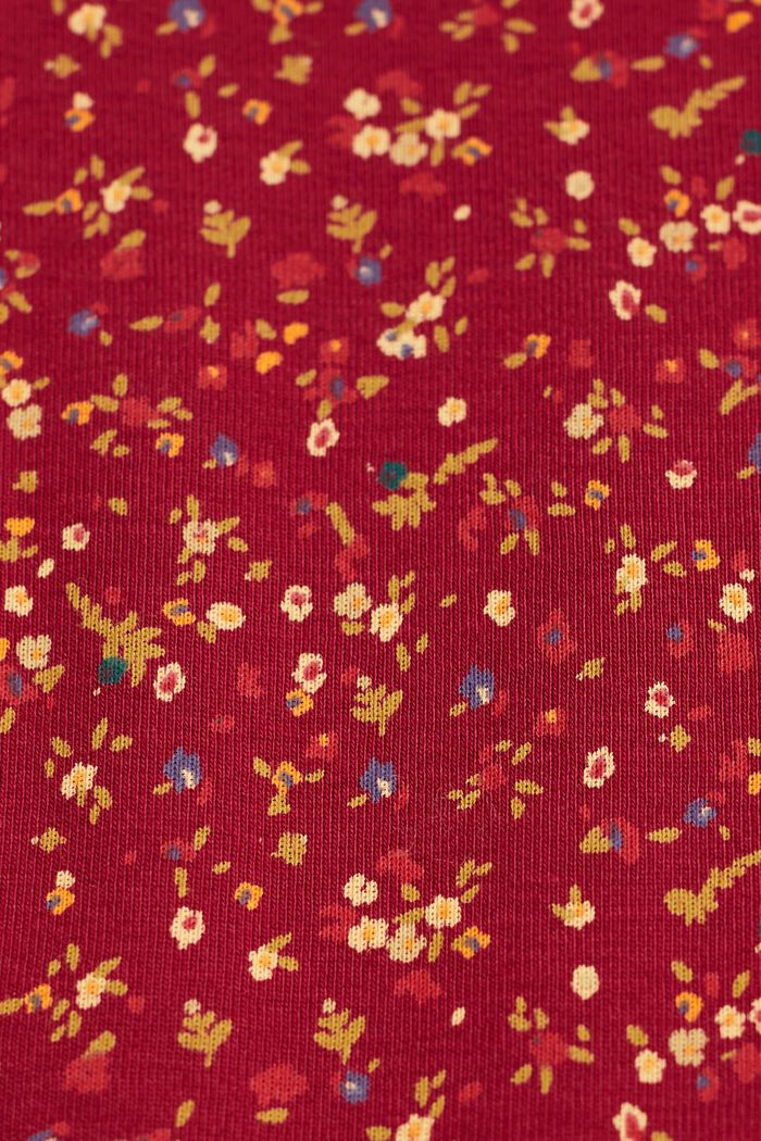 Camiseta de manga larga floral, CHERRY RED, detail image number 5