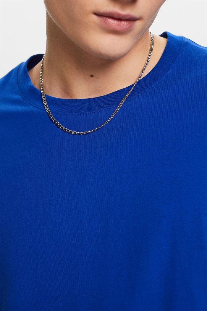 Camiseta de jersey con cuello redondo, BRIGHT BLUE, detail image number 2
