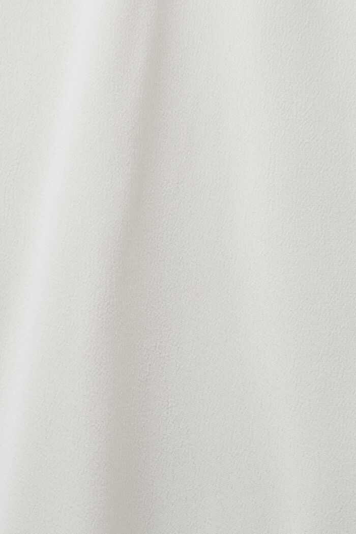 Blusa básica de cuello en pico, OFF WHITE, detail image number 5