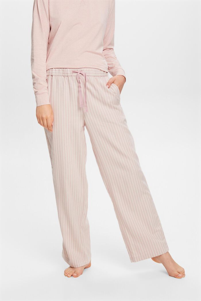 Pantalón de pijama de franela, LIGHT PINK, detail image number 0