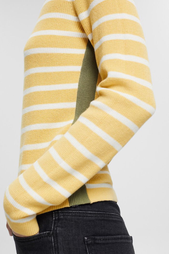 Jersey a rayas con notas de color, DUSTY YELLOW, detail image number 2