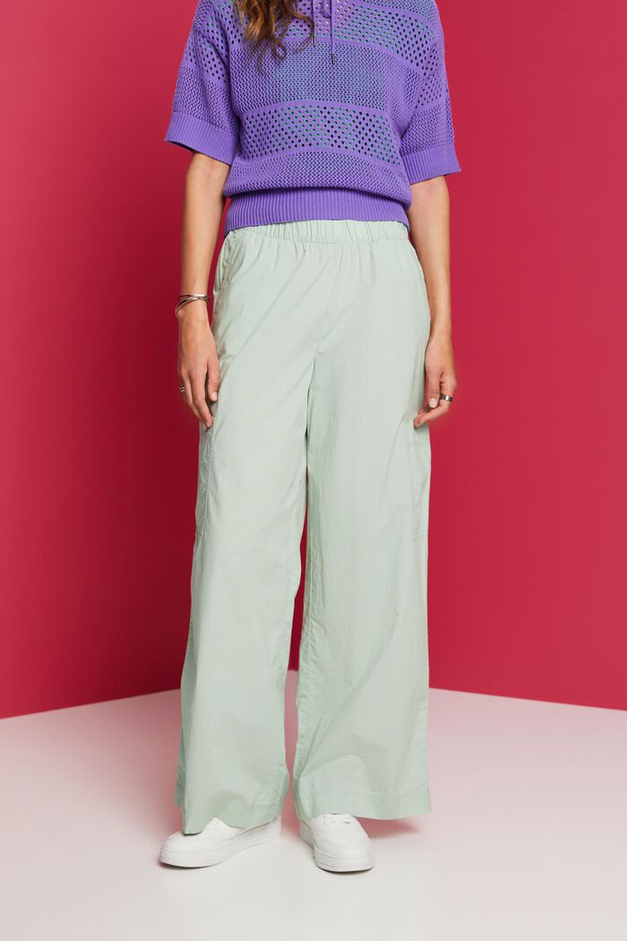 Pantalones estilo cargo, 100 % algodón, CITRUS GREEN, detail image number 0