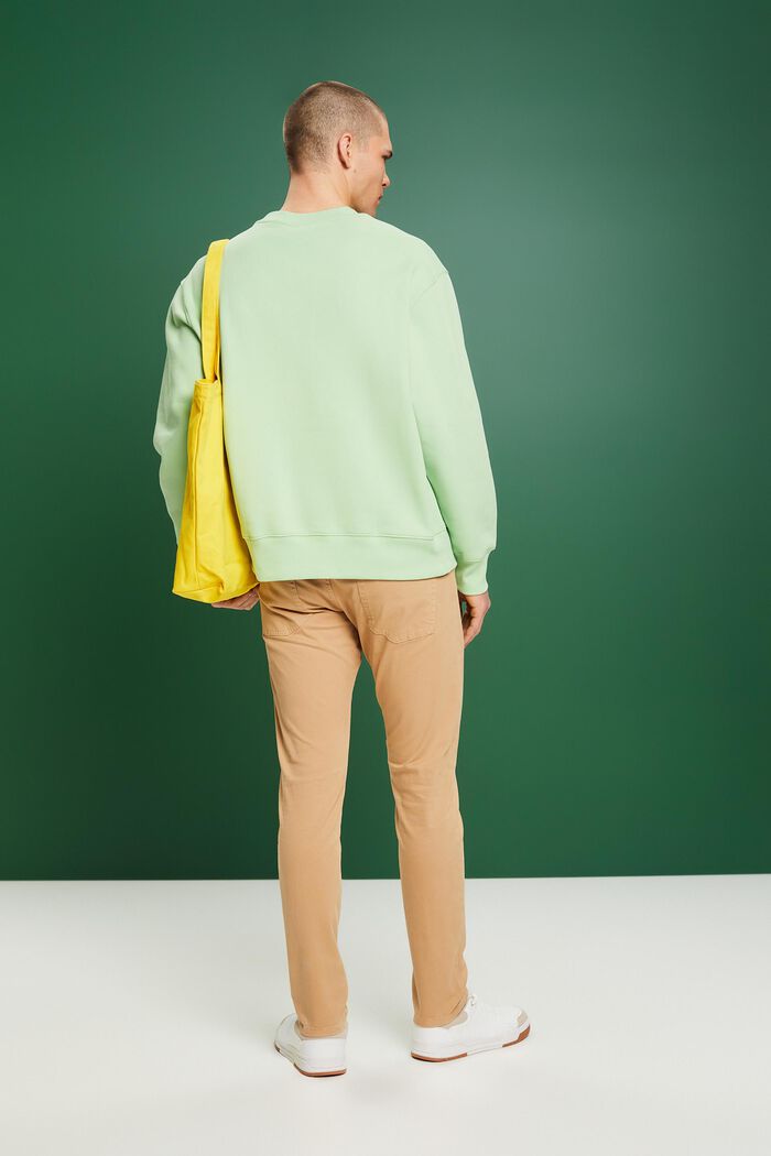 Pantalones slim fit, algodón ecológico, BEIGE, detail image number 3
