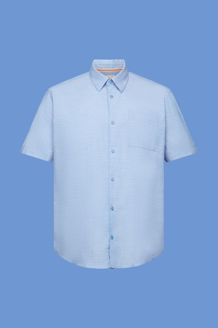 Camisa de algodón con cuello abotonado, LIGHT BLUE, detail image number 5
