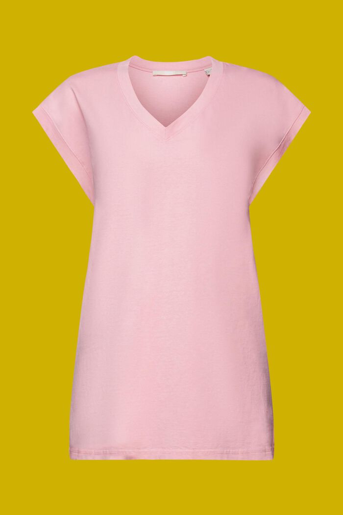 Camiseta larga, 100% algodón, PINK, detail image number 6