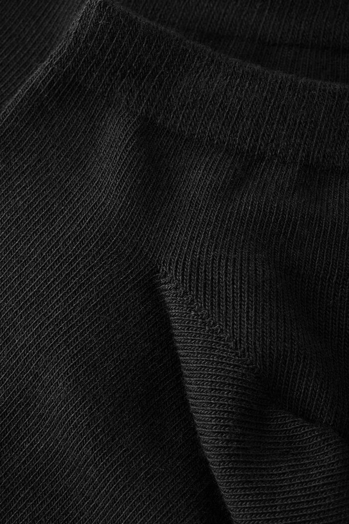 Pack de cinco pares de calcetines cortos en mezcla de algodón, BLACK, detail image number 1