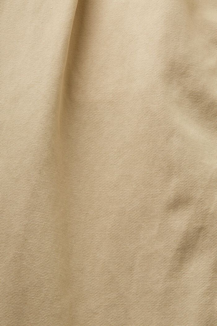 Pantalones chinos de tiro medio en una mezcla de algodón, SAND, detail image number 4