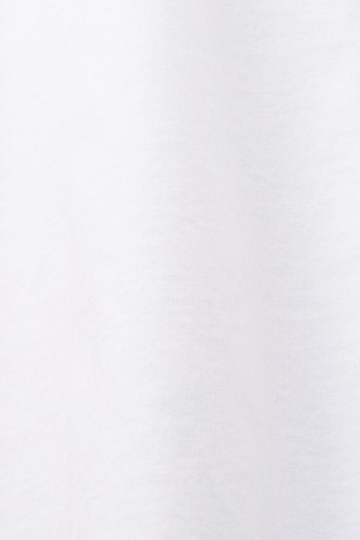 Camiseta en mezcla de tejidos, 100 % algodón, WHITE, detail image number 5
