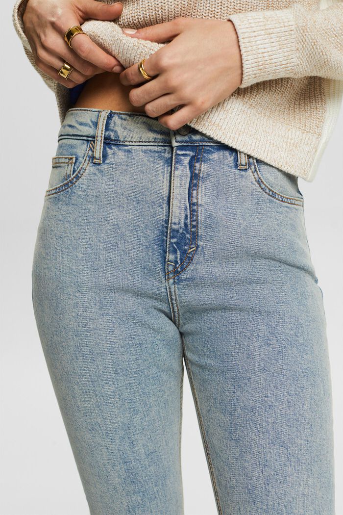 Jeans retro slim, BLUE LIGHT WASHED, detail image number 4