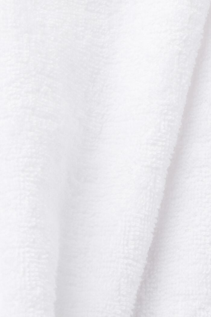 Albornoz unisex, 100% algodón, WHITE, detail image number 5