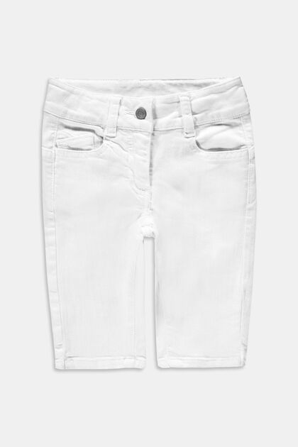 Reciclados: pantalones capri con cintura ajustable, WHITE, overview