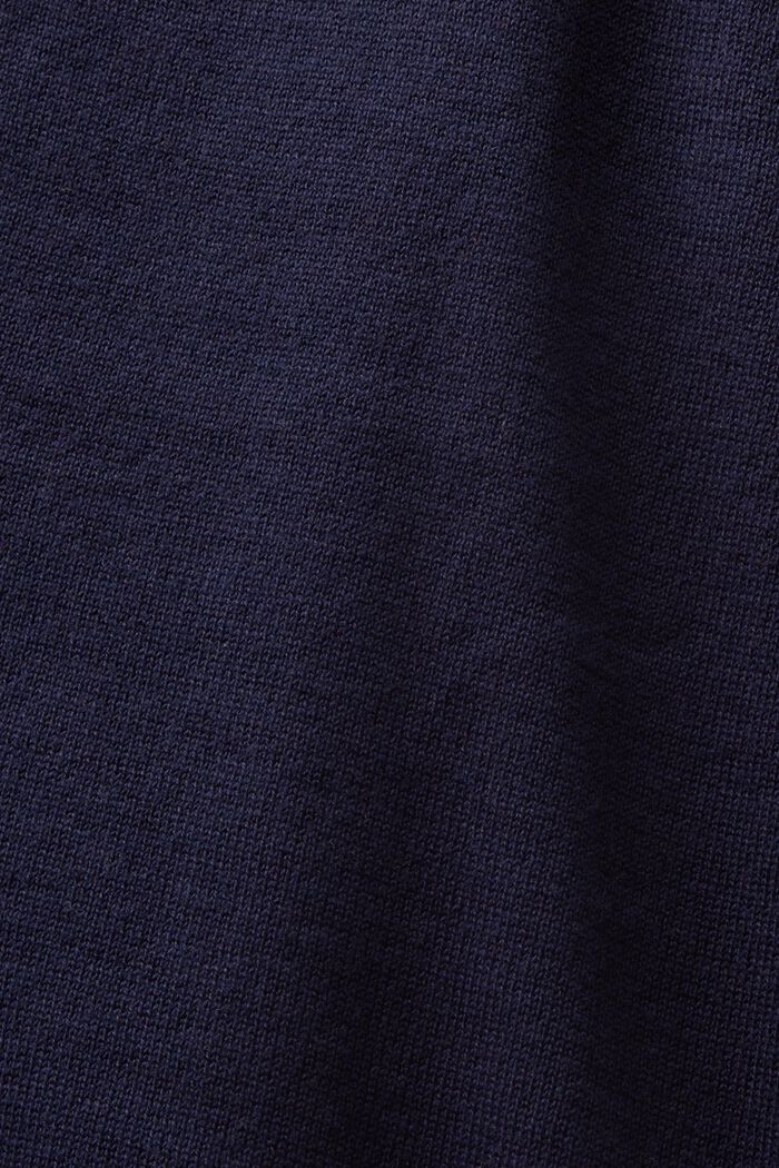 Chaqueta de algodón con escote en pico, NAVY, detail image number 6
