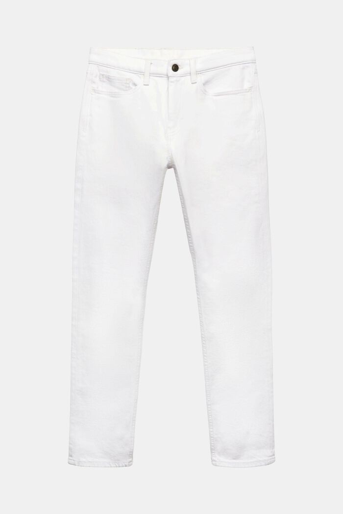 Jeans mid-rise slim fit, WHITE, detail image number 6