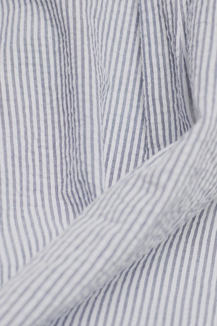 Blusa camisera con rayas, 100% algodón, WHITE, detail image number 4