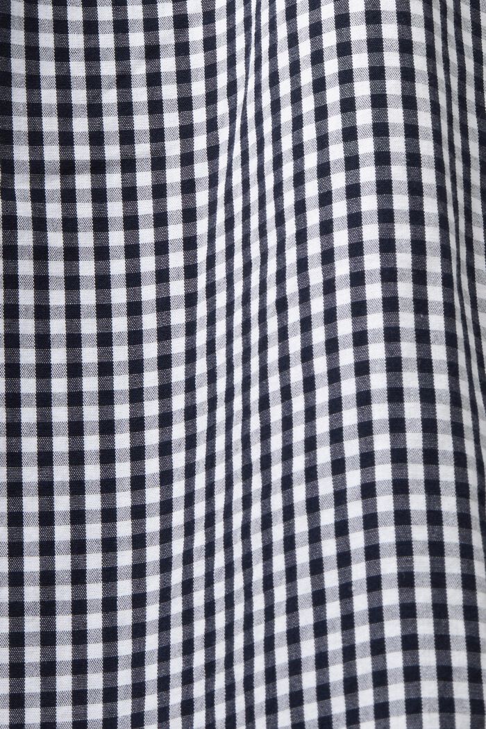 Camisa de cuadros vichy con cuello abotonado, 100% algodón, NAVY, detail image number 4