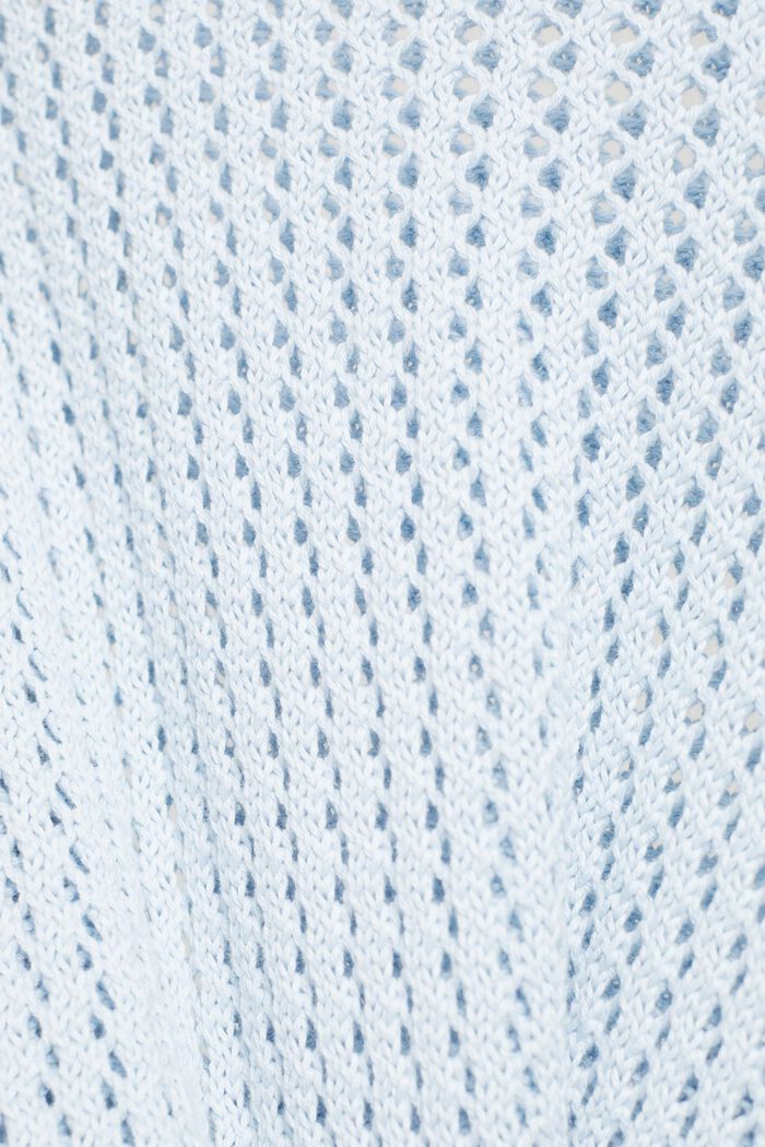 Jersey con textura en algodón ecológico, PASTEL BLUE, detail image number 4