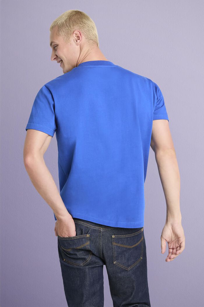 Camiseta unisex en jersey de algodón con logotipo, BRIGHT BLUE, detail image number 2