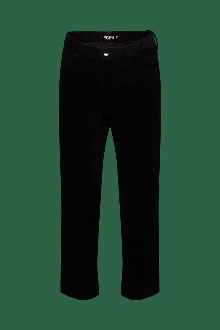 Pantalones rectos de pana, BLACK, detail image number 7