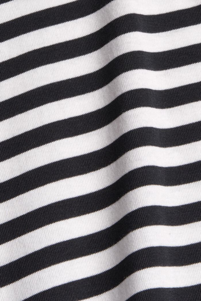 Camiseta con escote cuadrado, algodón ecológico, BLACK, detail image number 1