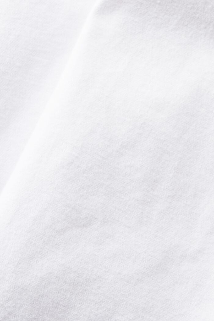 Camisa de sarga de corte normal, WHITE, detail image number 5