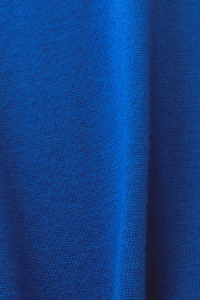 Jersey de lana con cuello de polo, BRIGHT BLUE, detail image number 5