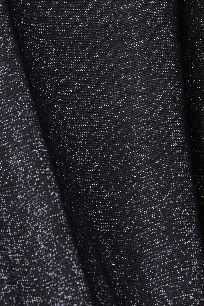 Vestido midi de punto con efecto brillante CURVY, BLACK, detail image number 5