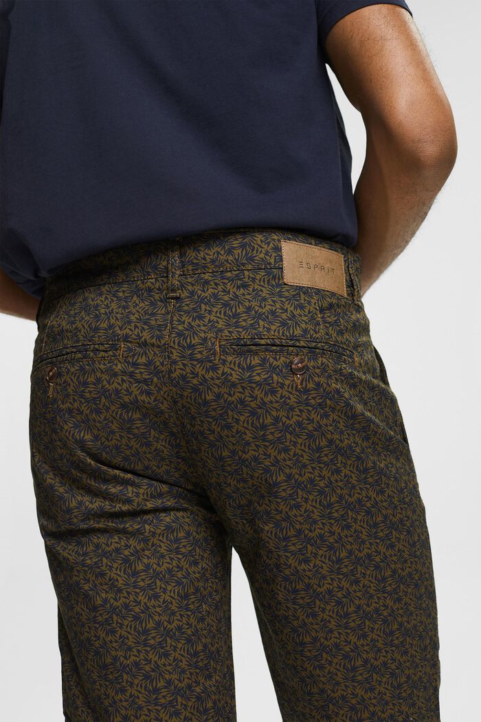 Pantalones cortos estampados con llavero, DARK KHAKI, detail image number 5