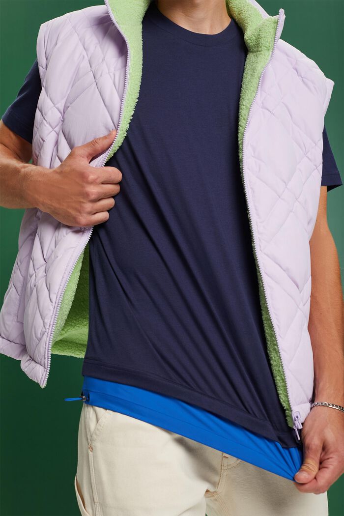 Camiseta en tejido jersey de algodón con cordón, DARK BLUE, detail image number 1