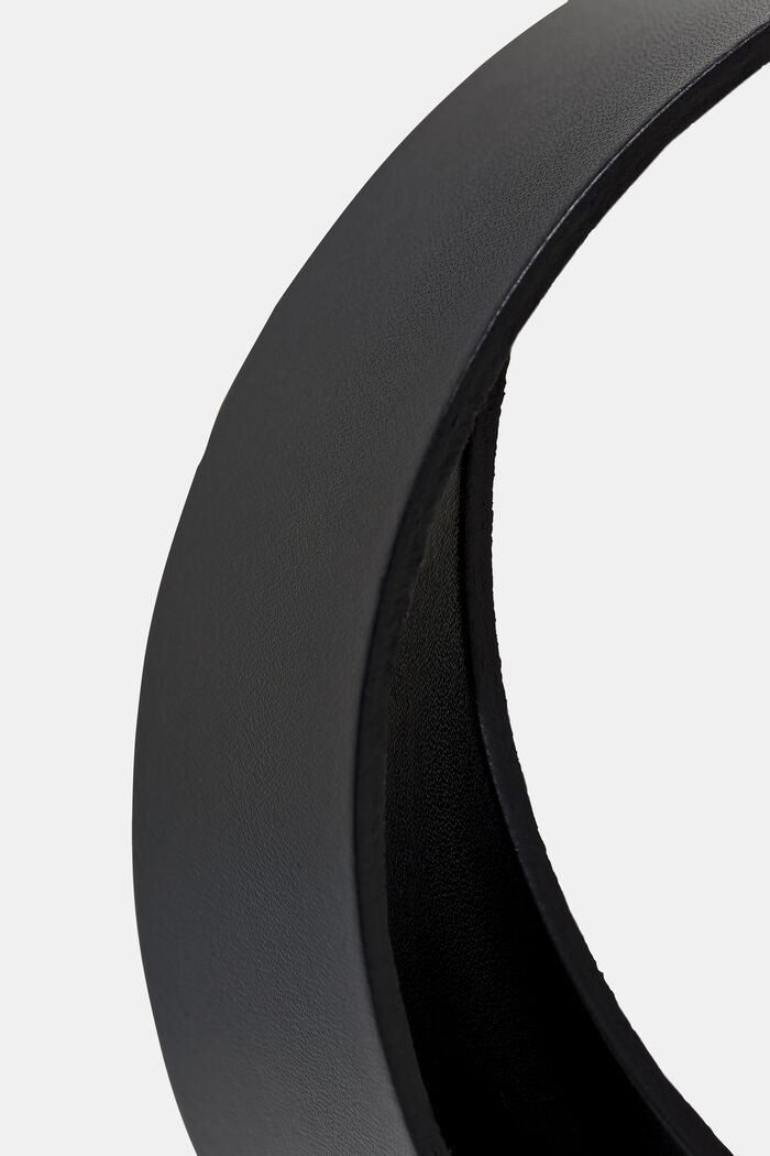 Cinturón básico en piel lisa, BLACK, detail image number 1