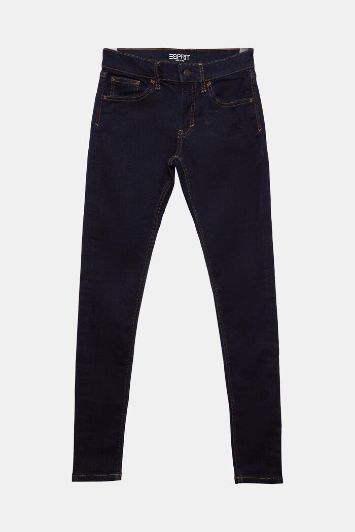 Jeans elásticos de mezcla de algodón, BLUE RINSE, detail image number 6