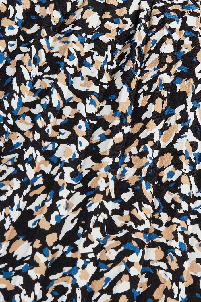 Reciclada: falda midi de pliegues con estampado, BLUE, detail image number 4