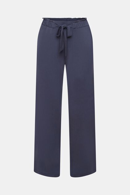 Pantalón de pijama con cinturón de anudar fijo, TENCEL™
