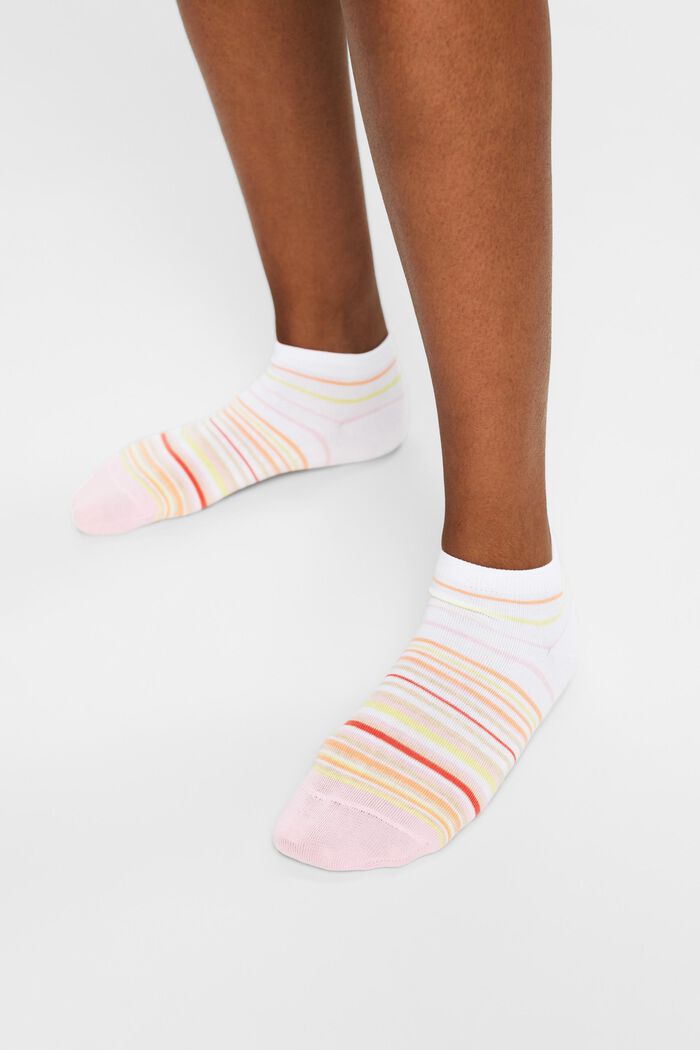 Pack de 2 pares de calcetines de algodón ecológico, ROSE/WHITE, detail image number 1