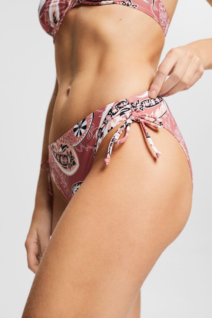 Reciclada: braga de bikini con estampado paisley, BLUSH, detail image number 1
