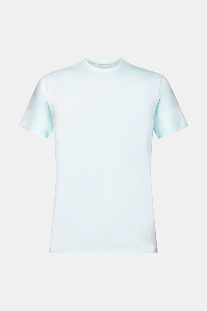 Camiseta de corte ajustado en algodón Pima, LIGHT AQUA GREEN, detail image number 6