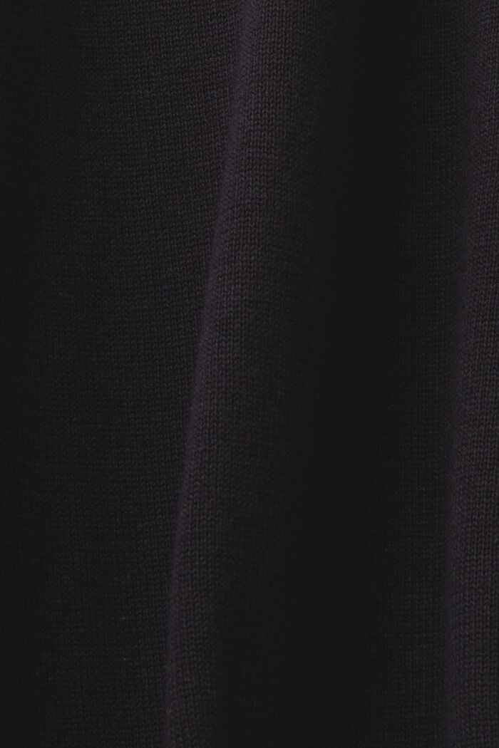 Jersey de punto con un cuello estilo polo, TENCEL™, BLACK, detail image number 5
