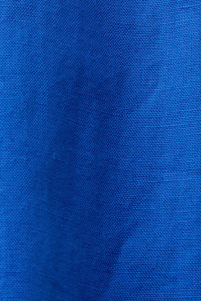 Culotte de lino y algodón con cinturón, INK, detail image number 7