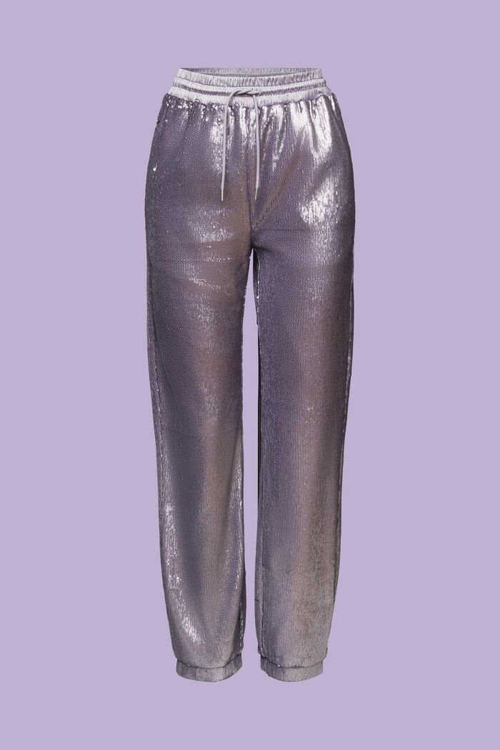 Pantalón de satén con lentejuelas, LAVENDER, detail image number 7