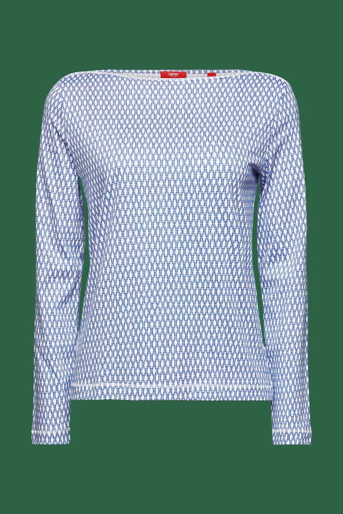 Camiseta estampada de manga larga, BRIGHT BLUE, detail image number 5