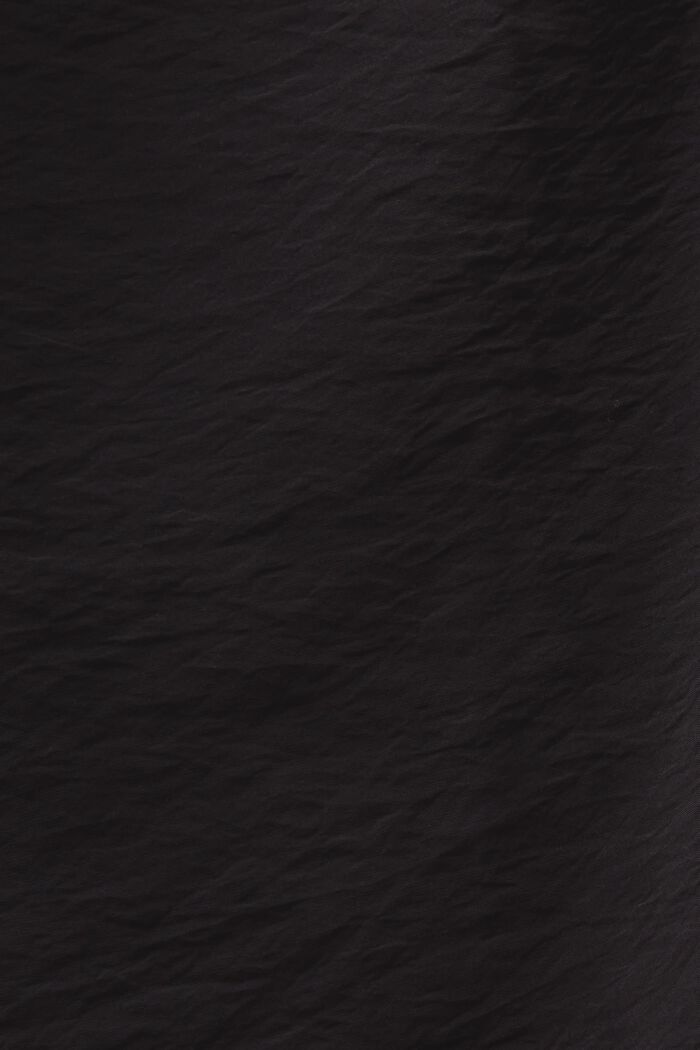 Minifalda arrugada con diseño cruzado, BLACK, detail image number 4