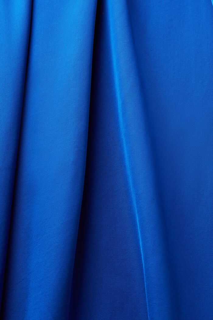 Vestido holgado de satén sin mangas, BRIGHT BLUE, detail image number 6