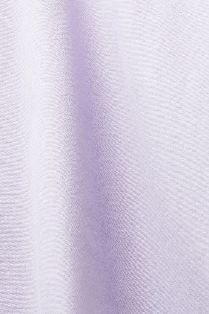 Camisa en popelina de algodón, LAVENDER, detail image number 5