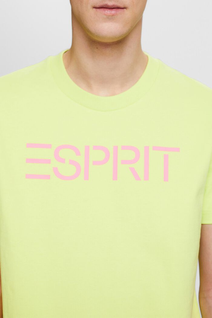 Camiseta unisex en jersey de algodón con logotipo, BRIGHT YELLOW, detail image number 2