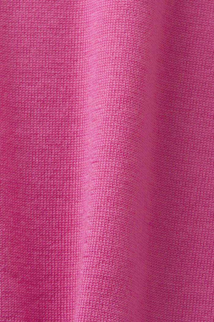 Jersey de lana con cuello alto, PINK FUCHSIA, detail image number 5